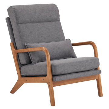 Off-White High Back Leisure Chair