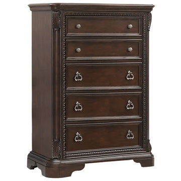 Mahogany Traditional 5-Drawer Chest