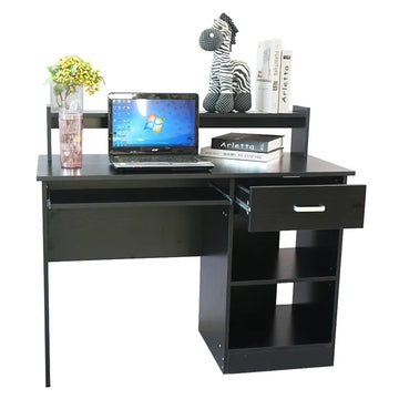 Black Chipboard Computer Desk