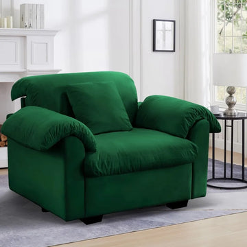 Chaise Lounge Storage Sofa with Velvet Upholstery for Apartment
