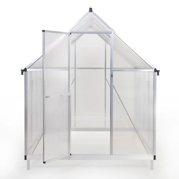 6x8 FT Polycarbonate Greenhouse – Walk-In, Ventilated