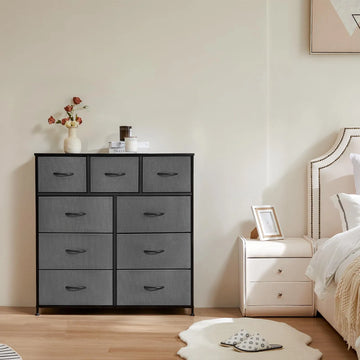 9-Drawer Fabric Dresser – Tall, Closet Storage