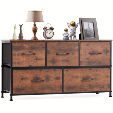 5-Drawer Fabric Dresser – Bedroom Storage