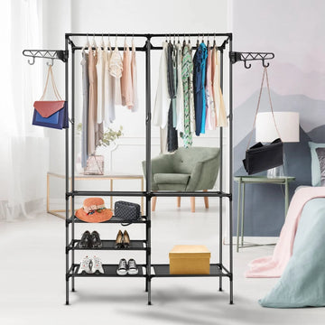 Freestanding Garment Rack – 6 Shelves, 66x42"