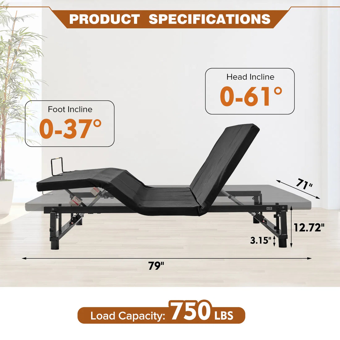 King Adjustable Bed Base – Zero Gravity