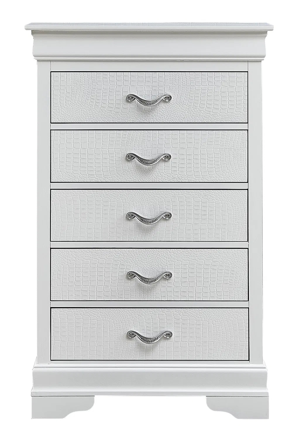 Silver Champagne Lorana 5-Drawer Chest