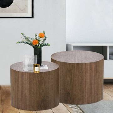Walnut Veneer MDF Side Table