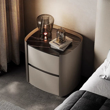 Luxury Japanese Nightstand, Minimalist Kawaii Aesthetic, Wooden Build