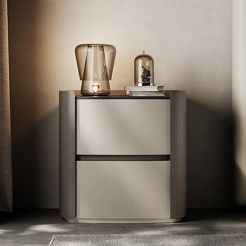 Luxury Japanese Nightstand, Minimalist Kawaii Aesthetic, Wooden Build