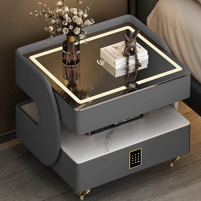Kawaii Vintage Nightstand, Japanese Minimalist Wooden Style