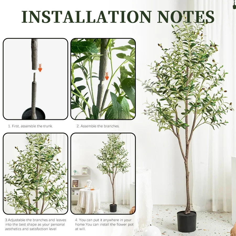 Artificial Olive Tree with Fruit 4/5/6 FT