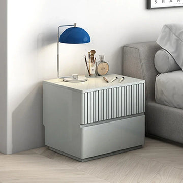 Girls Minimalist Nightstand, Narrow Nordic Style, Retro Wooden Touch