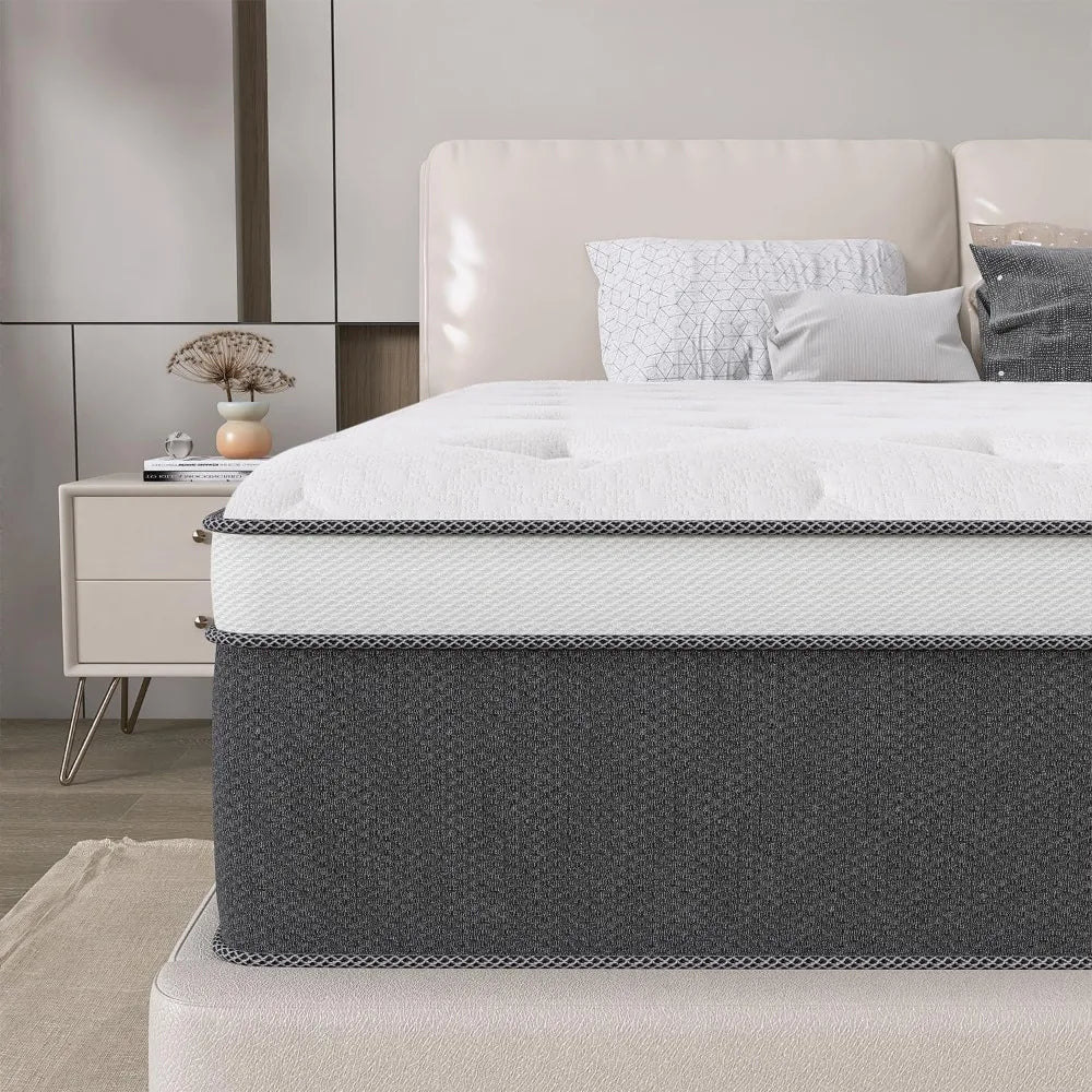 Hybrid Gel Foam Mattress with Springs