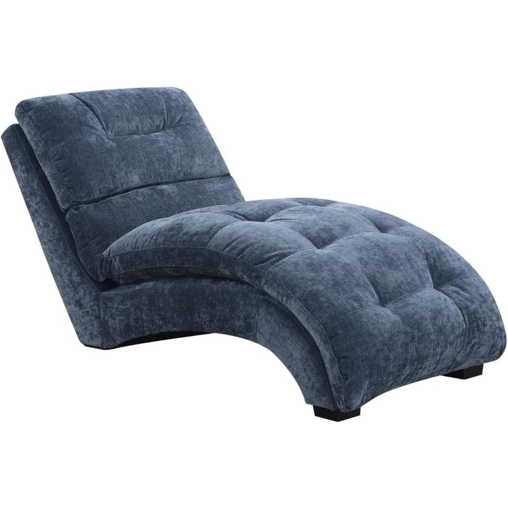 Chaise Lounge with Sinuous Springs - Fiber-Filled Cushions and Tightly Stitched Upholstery