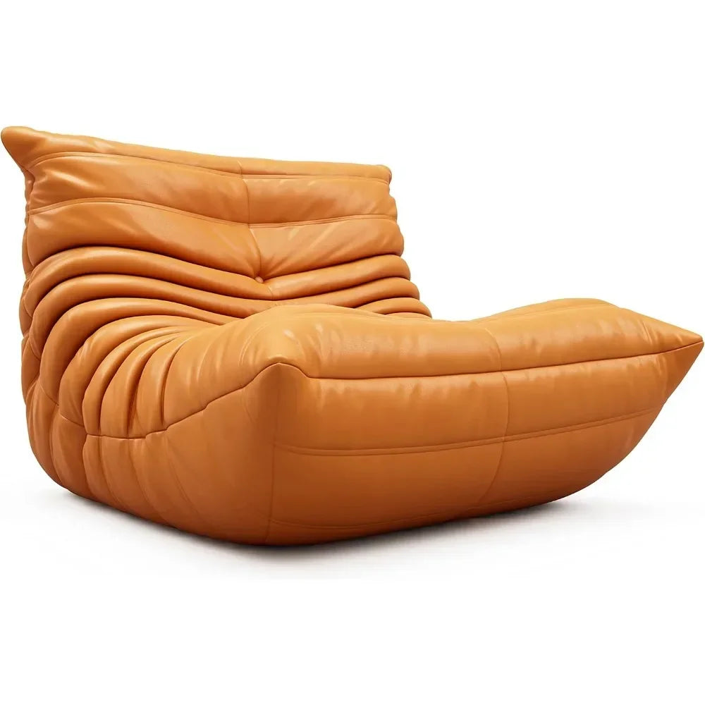 Mid-Century Floor Sofa - Soft Lounge Chair for Living Room, Office, or Bedroom