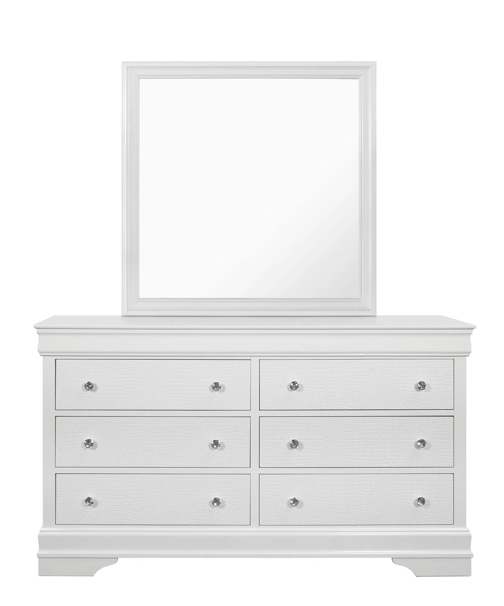 Crocodile White Shaker Dresser