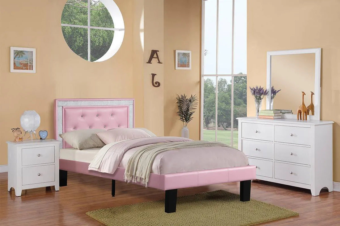 White 2-Drawer Wooden Nightstand
