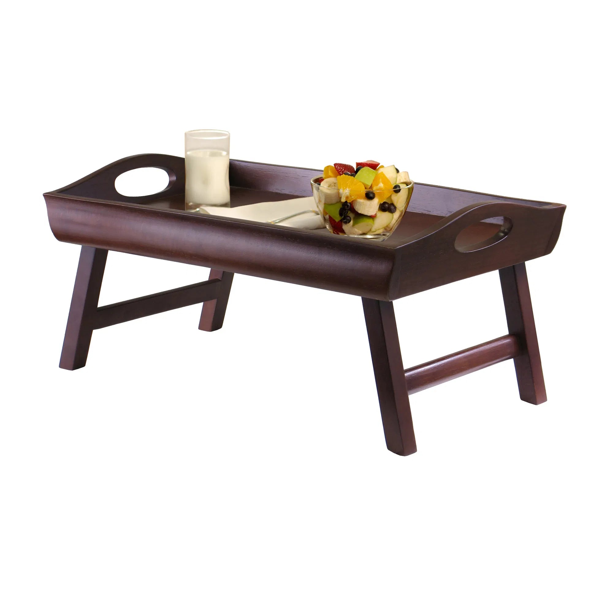 Sedona Bed Tray – Espresso, Foldable Walnut
