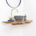 Floating Wood Bathroom Shelf SINLBRV007