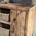 Rustic Wood Bathroom Vanity With Sink SINLBRV011