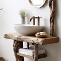 Handcrafted Wooden Vanity Bathroom Sink SILDT021