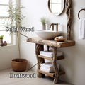 Handcrafted Wooden Vanity Bathroom Sink SILDT021