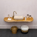 Natural Bathroom Floating Vanity Shelf SINLBRV003