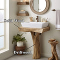 Live Edge Counter Wood Bathroom Vanity SILDT022