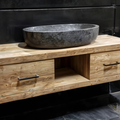 Reclaimed Wood Solid Bathroom Vanity SINLBRV012