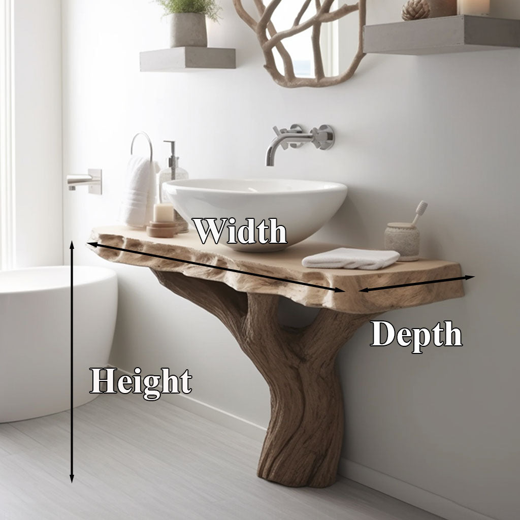 Rustic Floating Bathroom Sink SILDT005