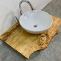 Live Edge Natural Bathroom Sink Vanity SINLBRV009