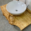 Live Edge Natural Bathroom Sink Vanity SINLBRV009