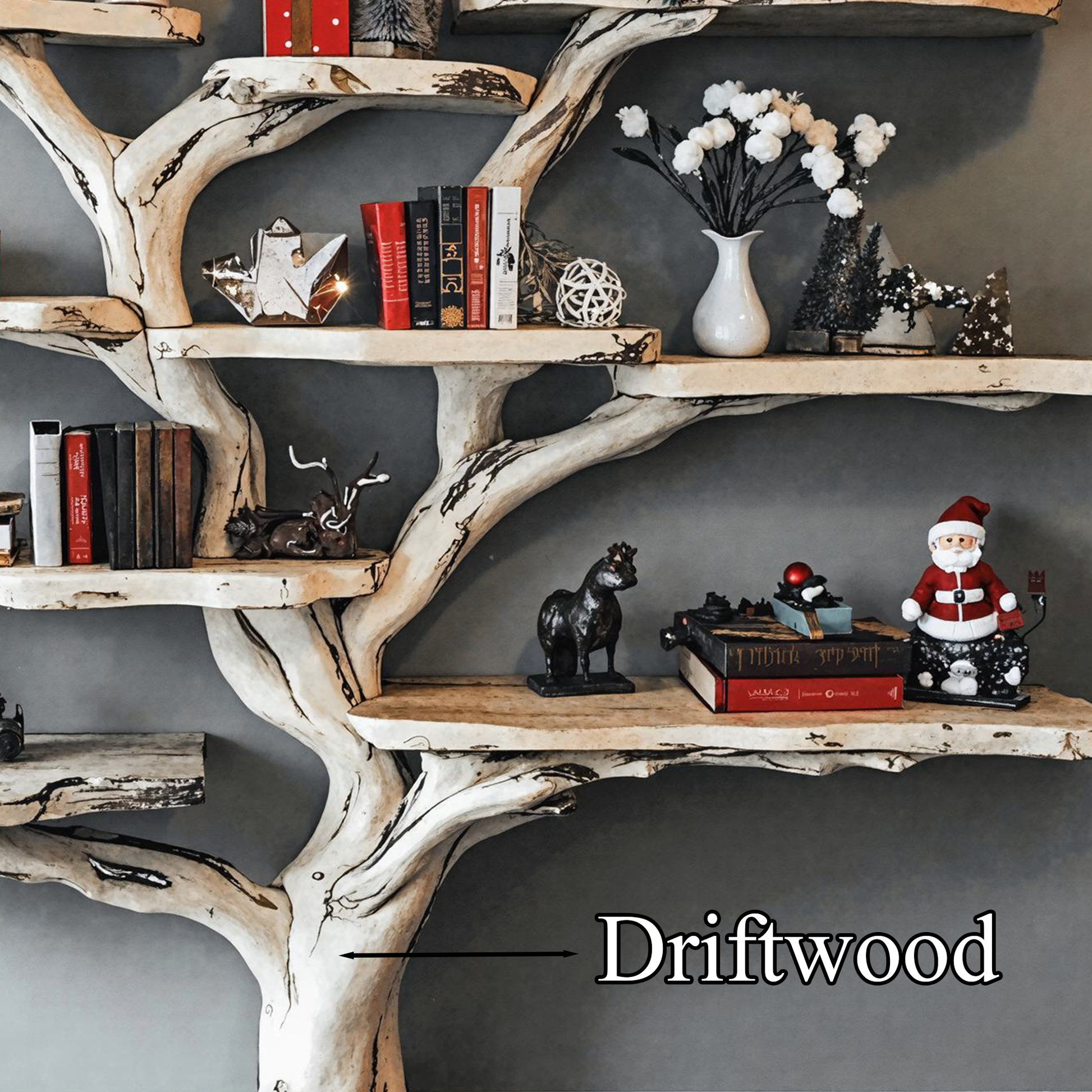 Tree Bookcase Xmas Montessori Bookshelf Christmas Gift SINLCM005