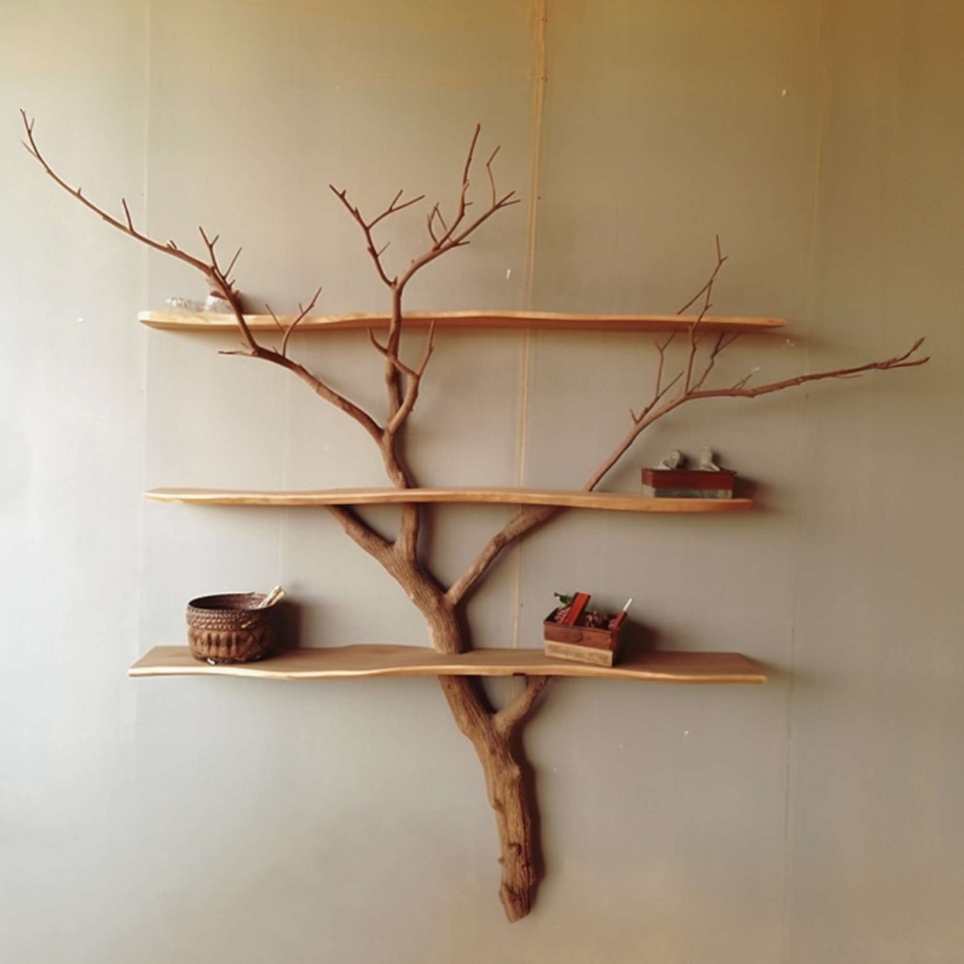 Tree Branch Shelf Unique Rustic Shelves SINLTBS005