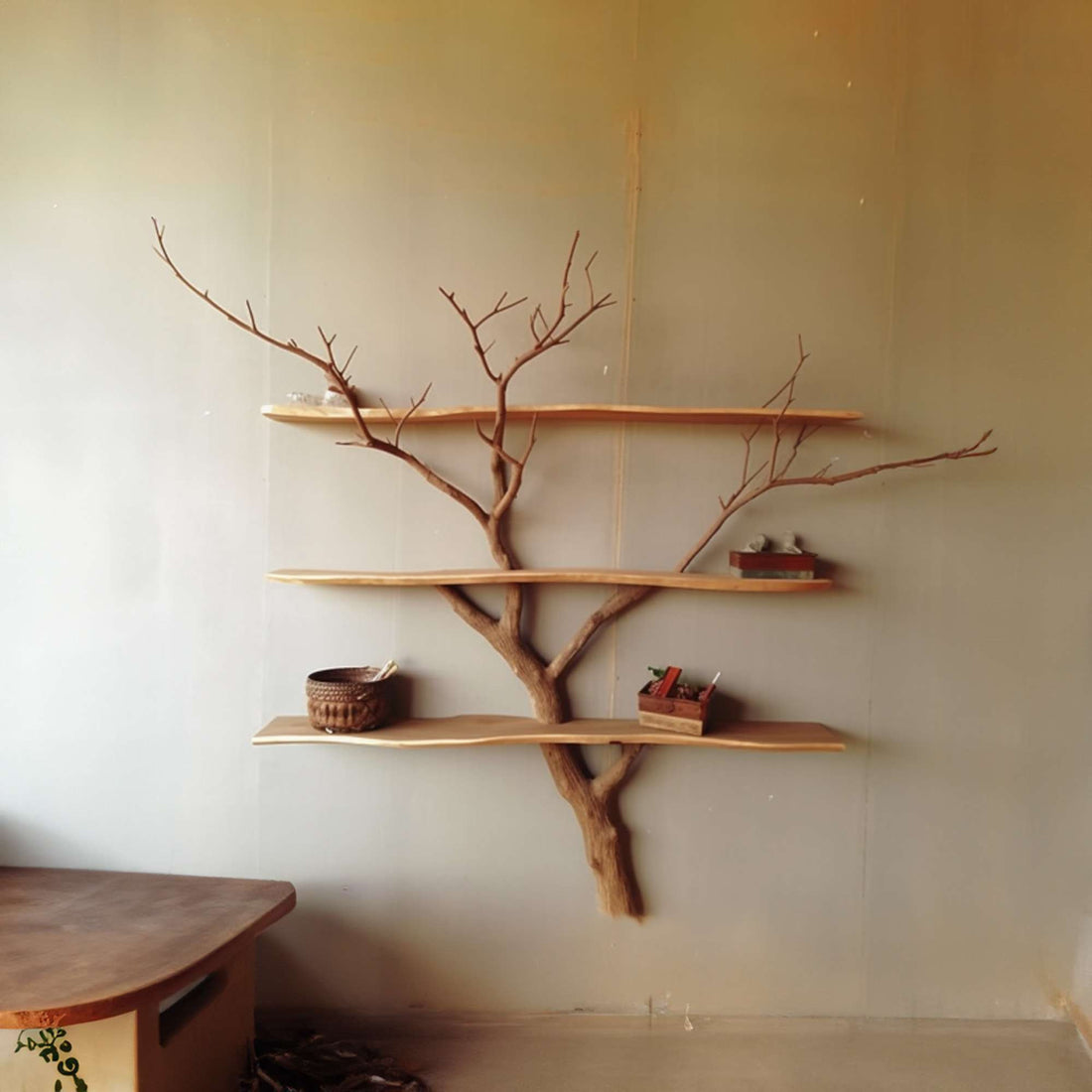 Tree Branch Shelf Unique Rustic Shelves SINLTBS005