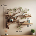 Tree Branch Shelf Driftwood Mini Bookcase SINLTBS002