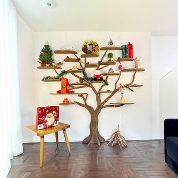 Tree Branch Bookshelf Christmas Decorations SINLCM001