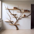 Solid Wood Bookcase Tree Bookshelf SINLTB025