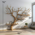 Tree Branches Wall Bookshelf Decorations SINLTB048