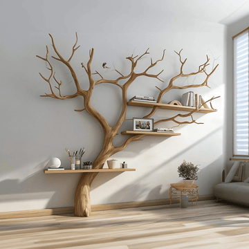 Tree Branches Wall Bookshelf Decorations SINLTB048