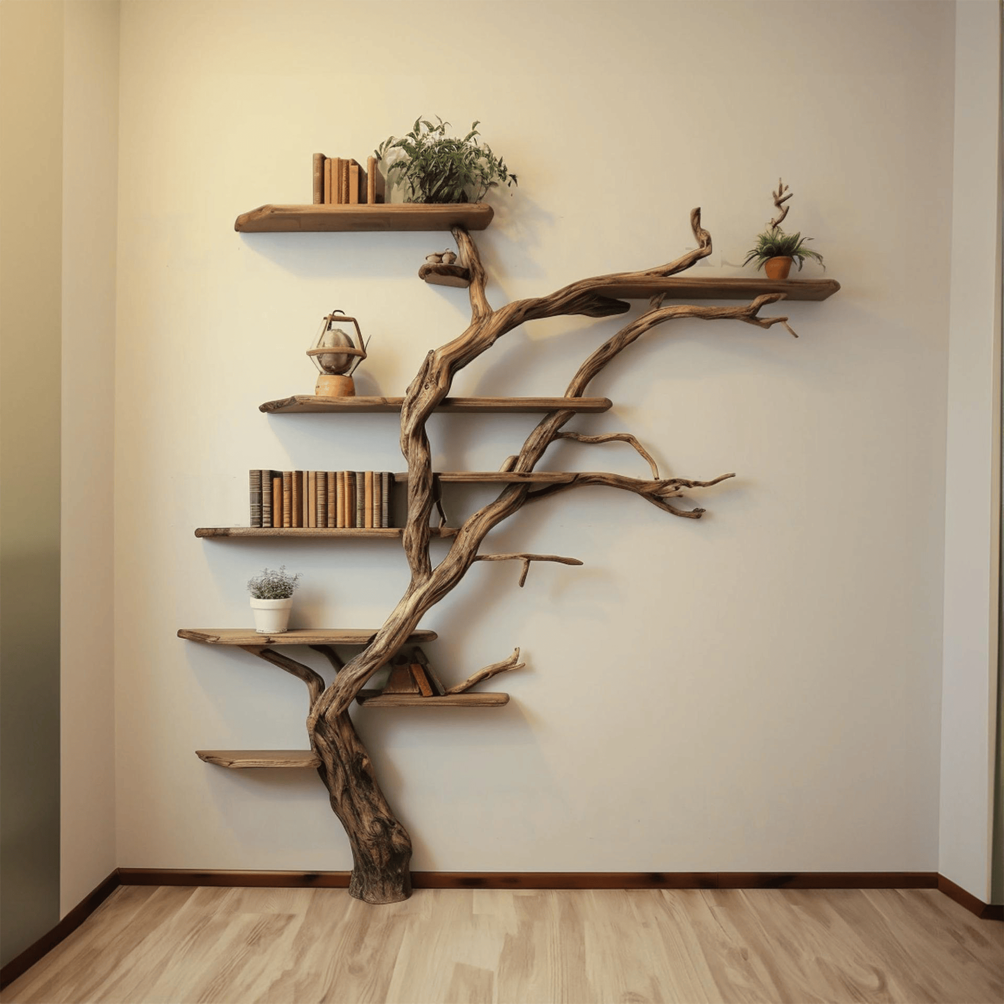 Corner Tree Branch Shelves On Wall Mount SINLTB005