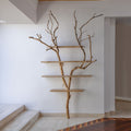 Tree Branch Floating Shelves Solid Wood Bookshelf SINLTB031