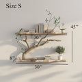 Tree Branch Shelf Live Edge Floating Corner Shelf SINLTBS009