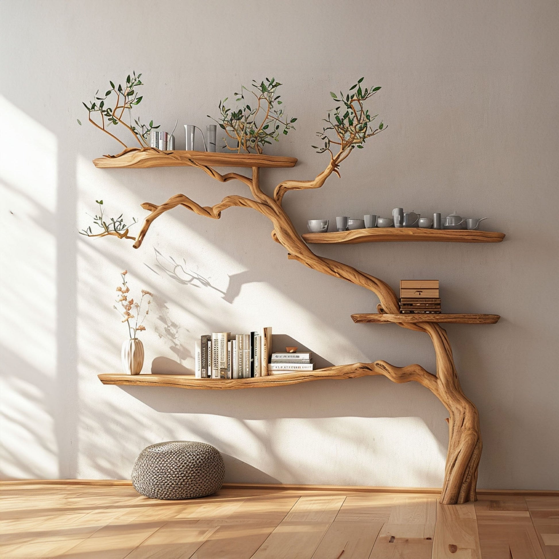 Tree Branch Floating Shelves Montessori Bookshelf SINLTB037