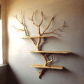 Tree Branch Floating Shelf Wall Mount Bookshelf SINLTB052