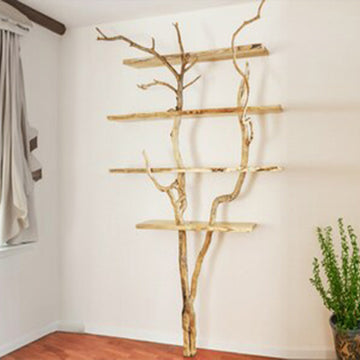 Floating Bookshelf Tree Branch Shelves SINLTB021