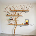 Tree Branch Floating Corner Bookshelf SINLTB041