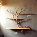 Tree Branch Floating Corner Wall Shelf SINLTB051