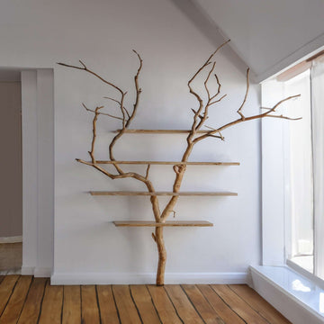 Tree Branch Bookshelf Modern Wall Mounted SINLTB024