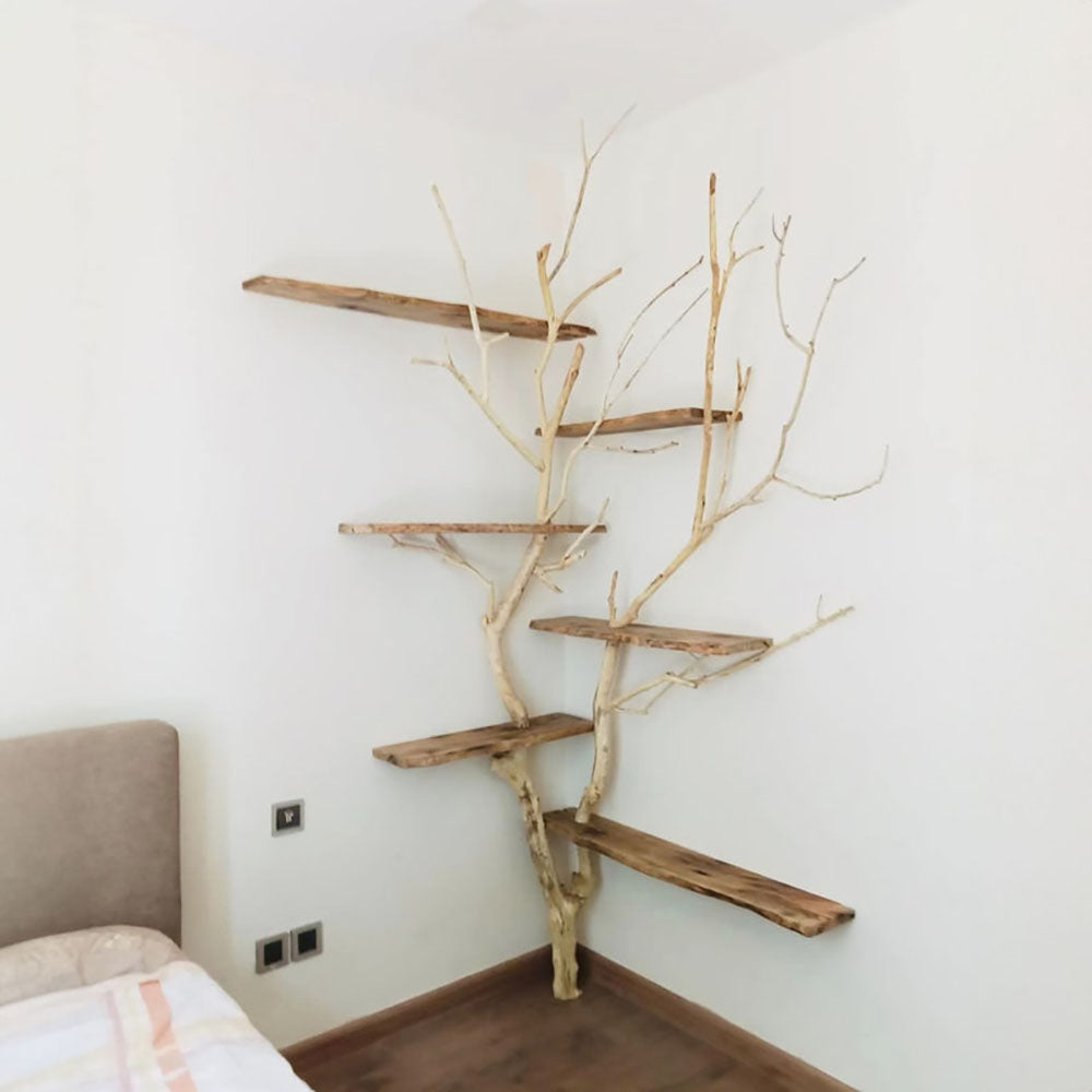 Tree Branch Corner Floating Shelf